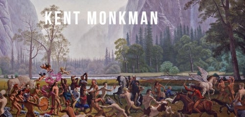 detail from Kent Monkman painting of a massacre