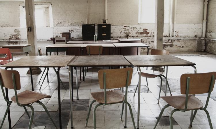 old classroom in residential school
