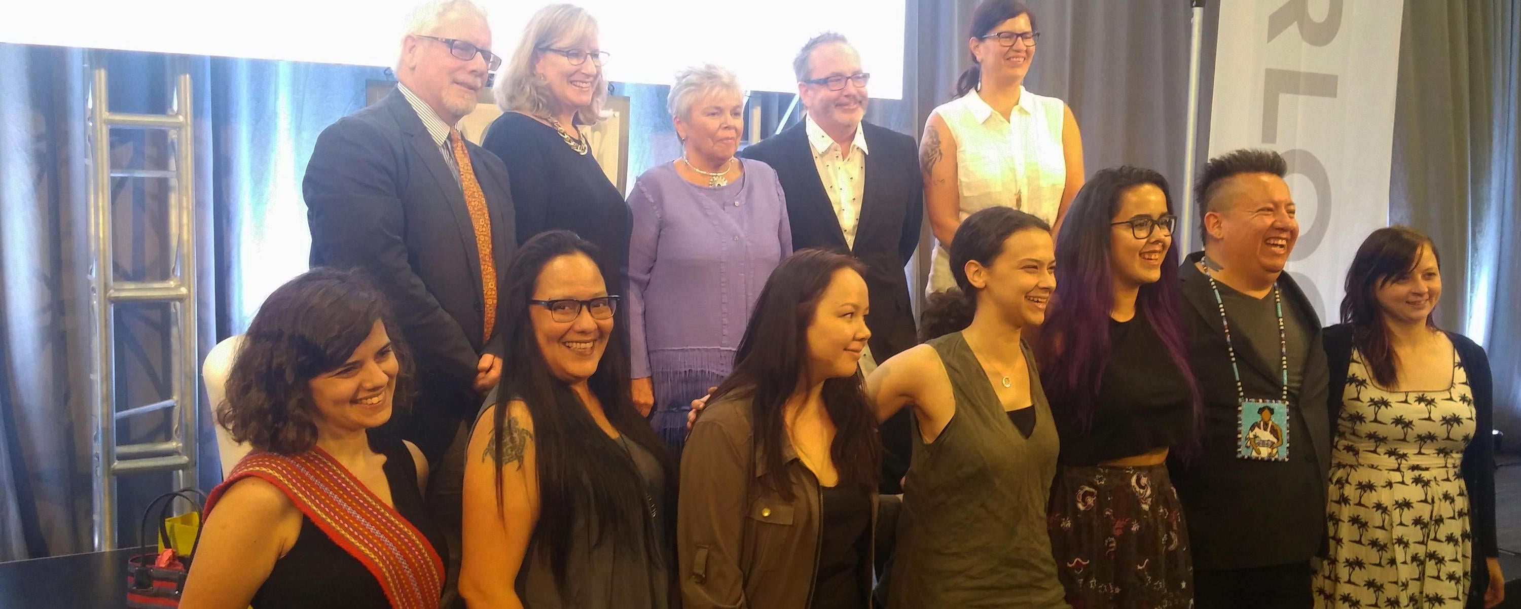 Roberta Jamieson with members of UWaterloo