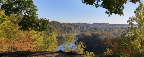 Grand River in the fall.