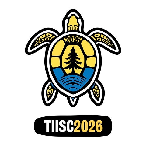 A logo with a stylized turtle in yellow, blue, and black colors featuring a tree design. Below reads TIISC 2026