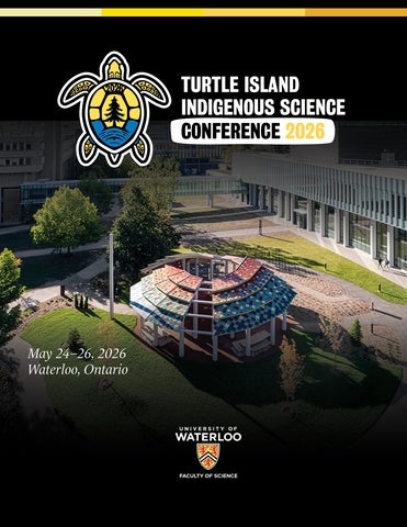 Turtle Island Indigenous Science Conference 2026; May 24-26, 2026; University of Waterloo
