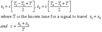 Equation to determine position sensitve anode