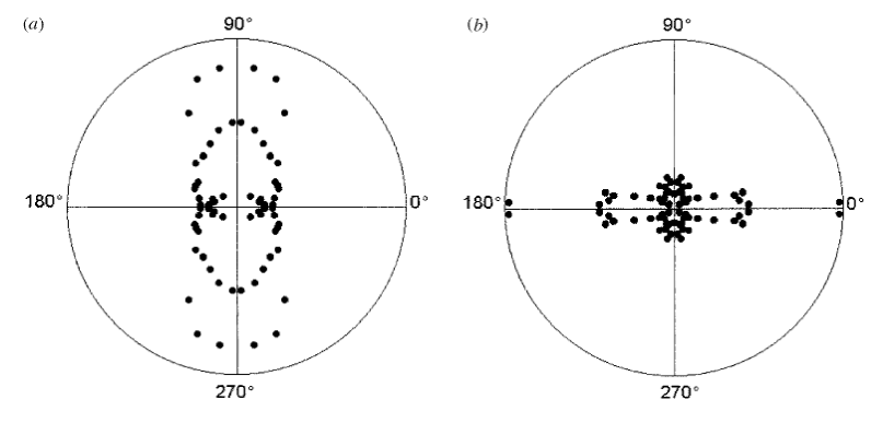 Polar plots of ion signals.