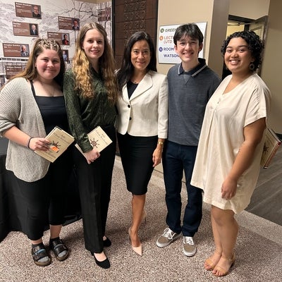 United College students with Jody Wilson-Raybould (Puglaas)