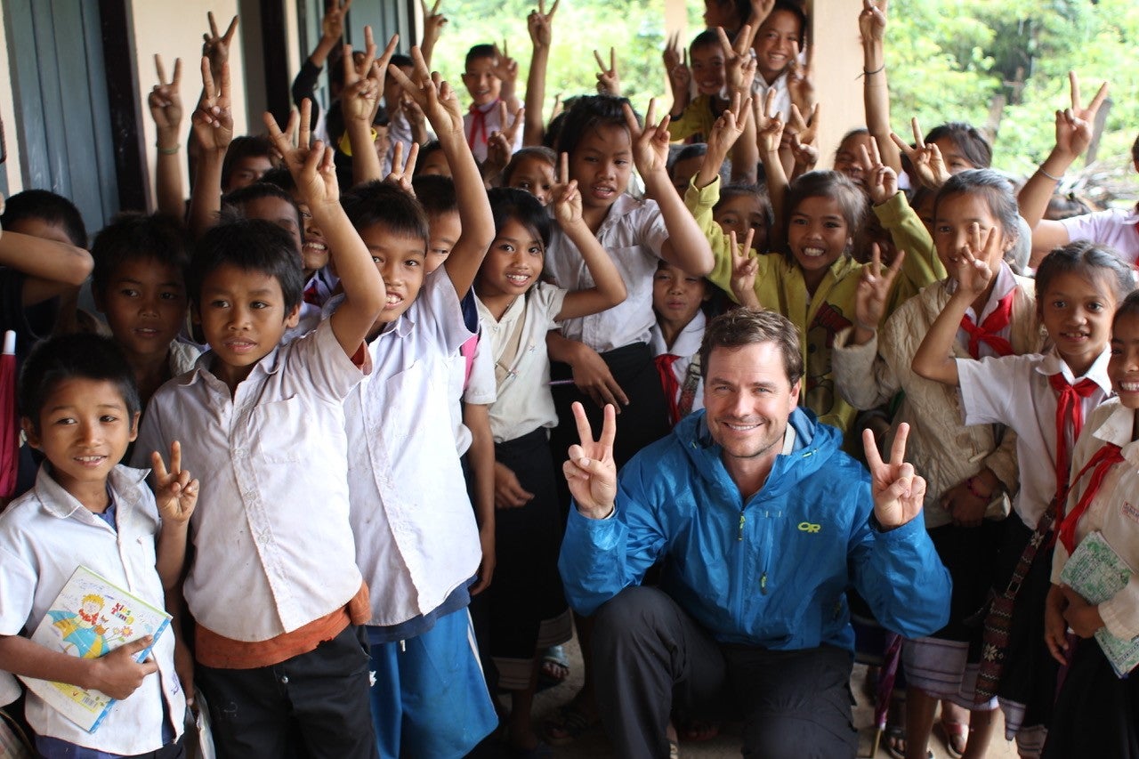 Anthony Lemke with children