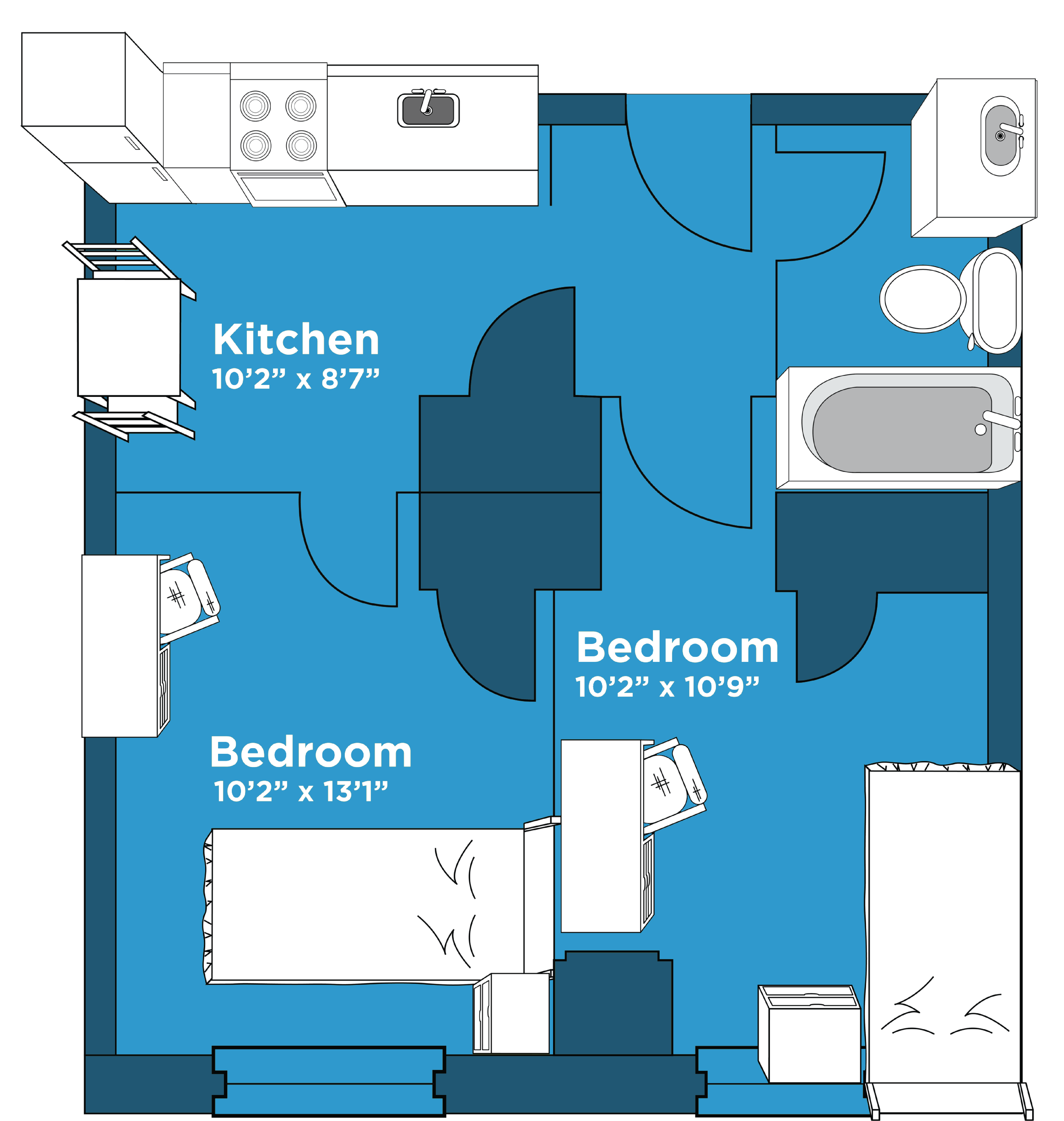 economy suite layout 