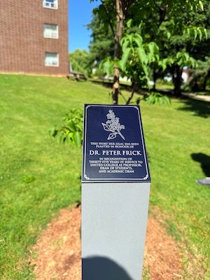 Peter Frick tree dedication 
