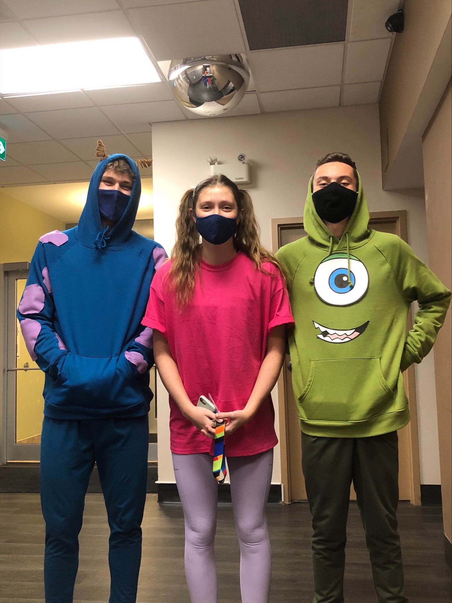 students dressed up as monsters inc characters