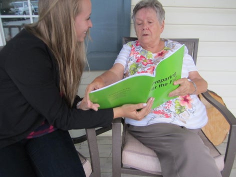 Rachel and her grandmother reading