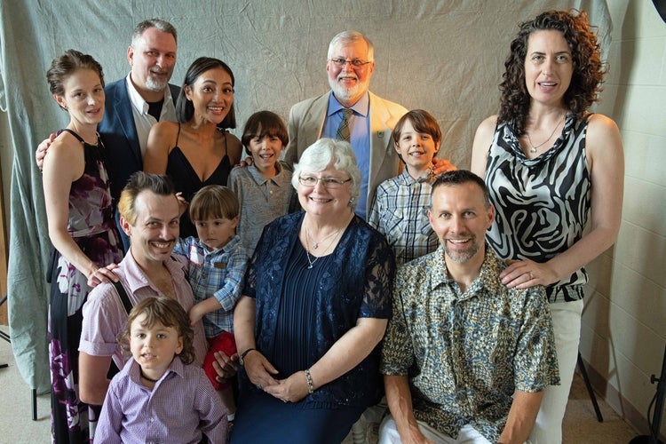 Paul & Catherine Eagles with their family 