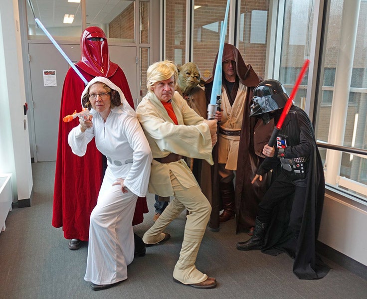 The deans dressed up with Star Wars characters