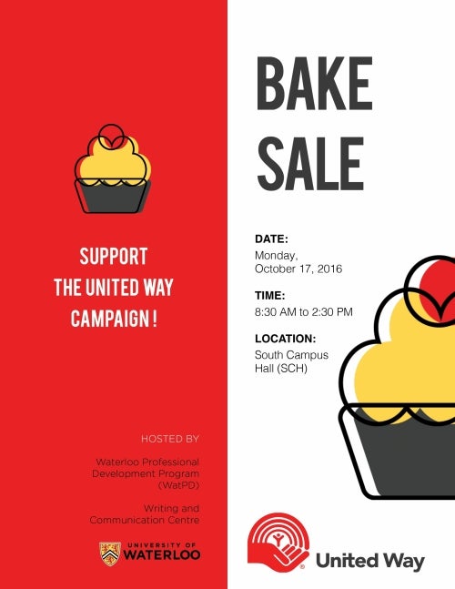 United Way WatPD Bake Sale