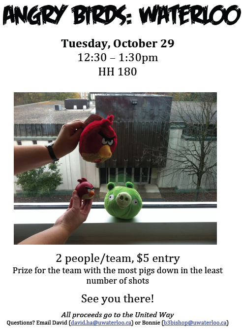 Angry Bird Tournament is $5 for one team