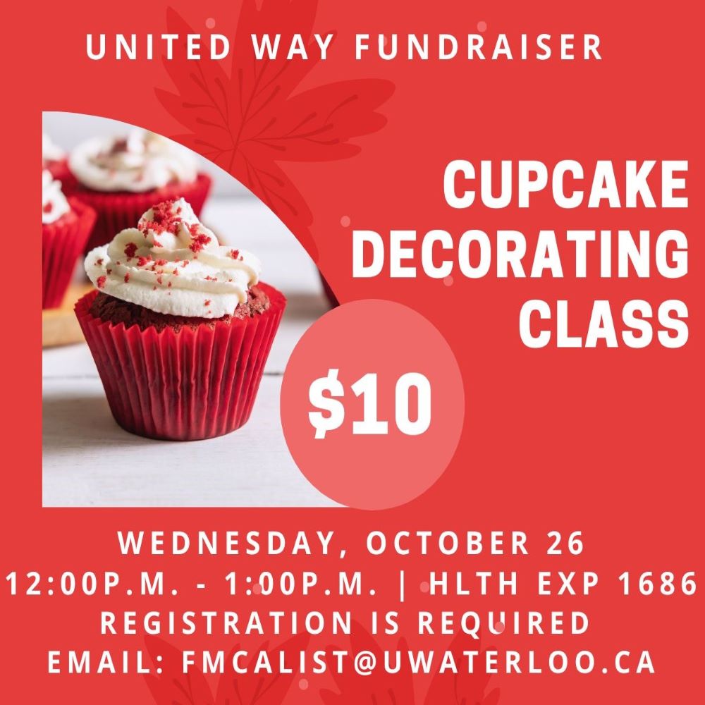 cupcake decorating class promo