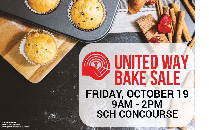 flyer for United Way bake sale