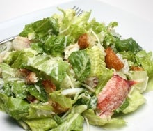 roamine lettuce, croutons, bacon and parm