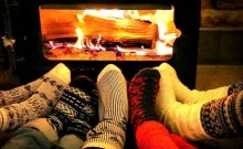 socks by the fire