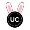 The uc logo with bunny ears