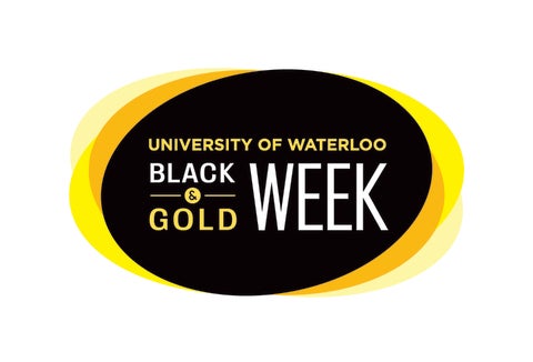 University of Waterloo Black and Gold Week Logo 