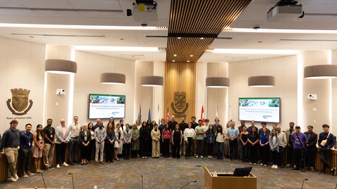 2025 Sustainability Fellowship presentation day to Halton Region staff in the Council Chamber