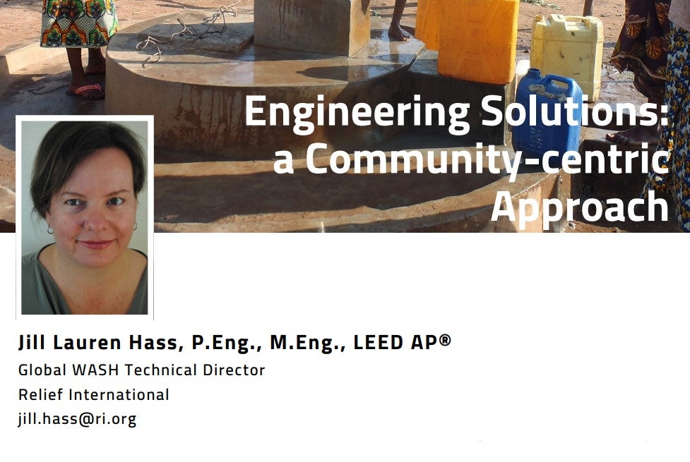 Jill Lauren Hass, Engineering solutions: A community-centric approach 