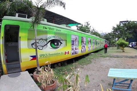 The Eye Train, a mobile vision clinic in the Philippines