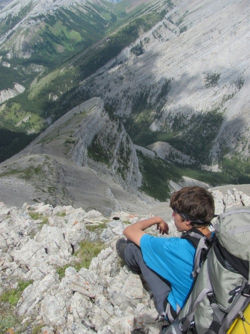 Tyler on his three week backpacking trip into the Canadian Rockies