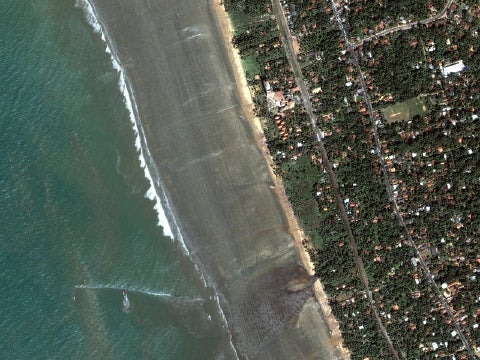 Kalutara beach area, December 2004