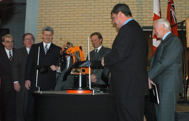Opening CEIT; robotic arm