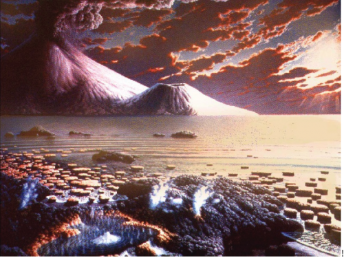 Artist’s conception of what Lake Superior might have looked like billions of years ago.