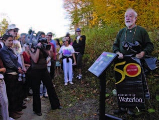 The unveiling of the first sign