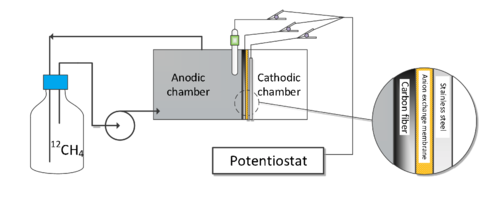 schematic of gas-recirculation loop