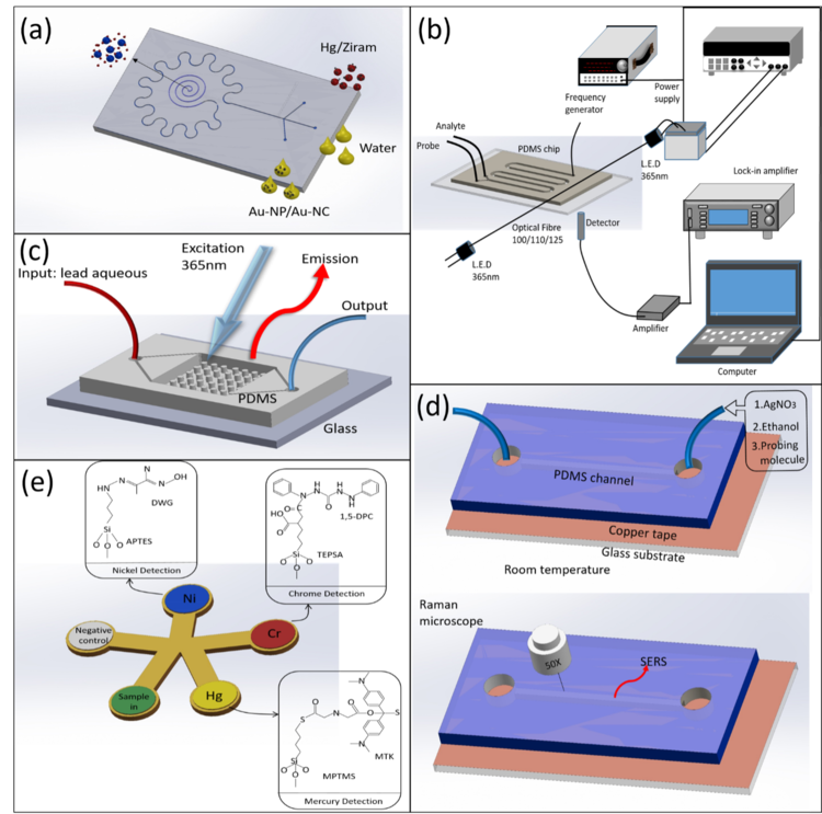 Figure 2 - optical methods with microfluidic devices