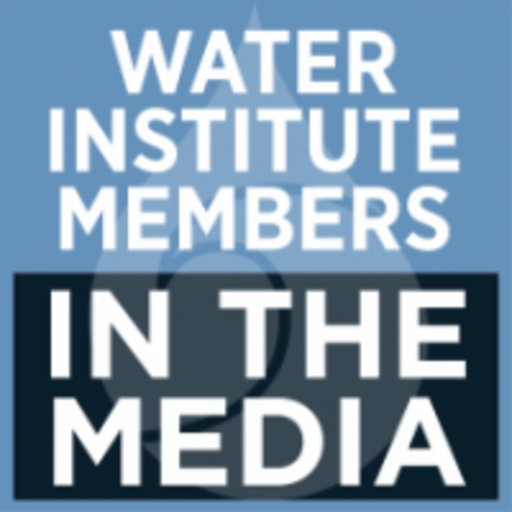 Water Institute in the media