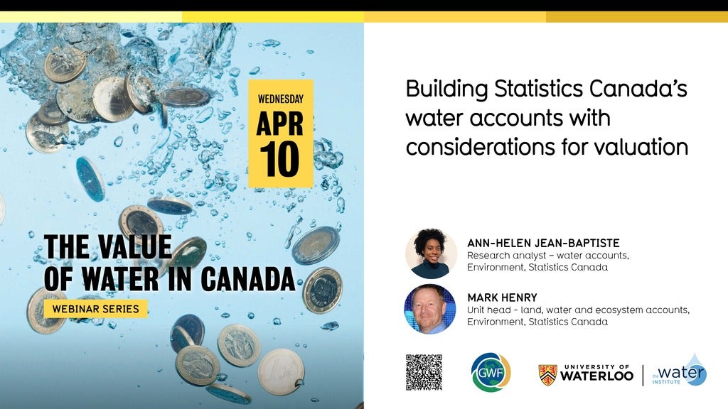  Building Statistics Canada’s water accounts with considerations for valuation