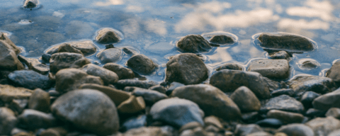 Water on rocks