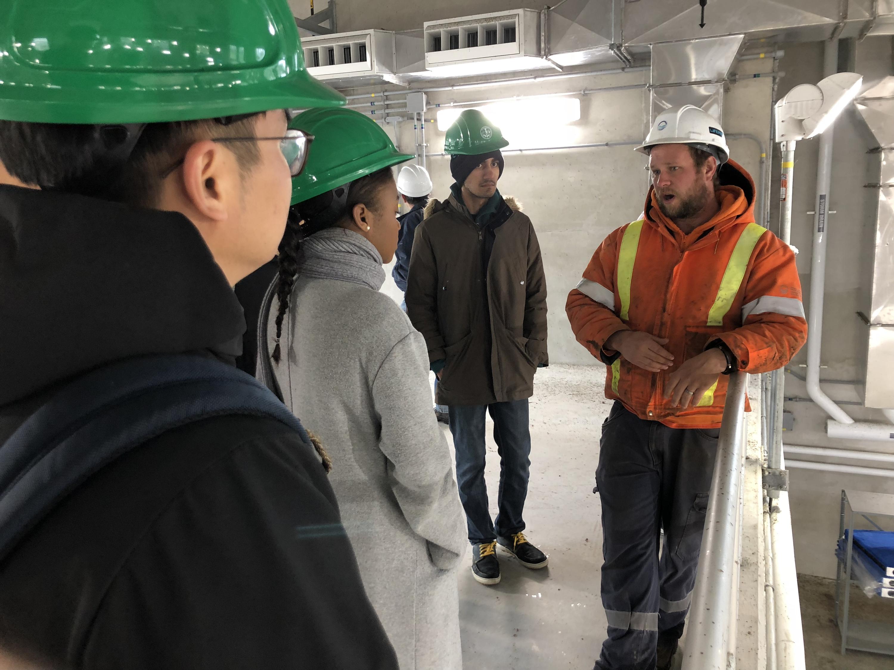 touring wastewater treatment plant