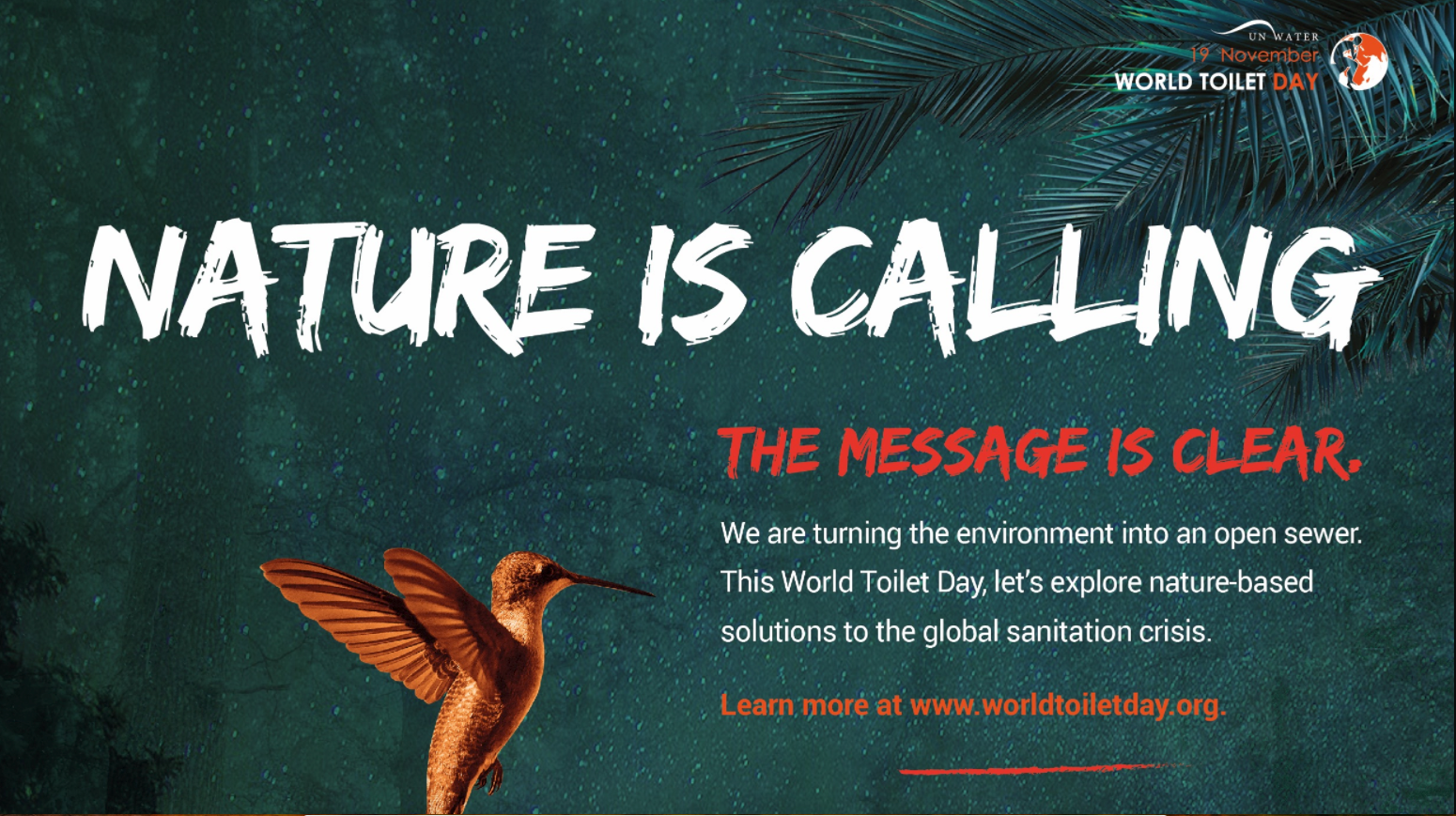 Nature is calling, the message is clear - world toilet day UN