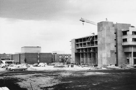 Math and Computer building under construction
