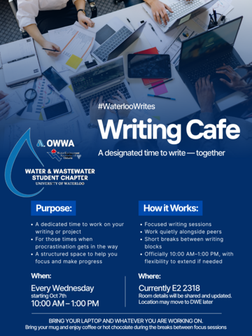 Fall 2026 Writing Cafe Poster