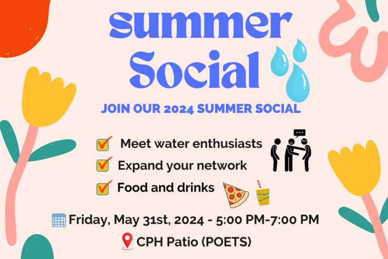 Poster describing details of summer social