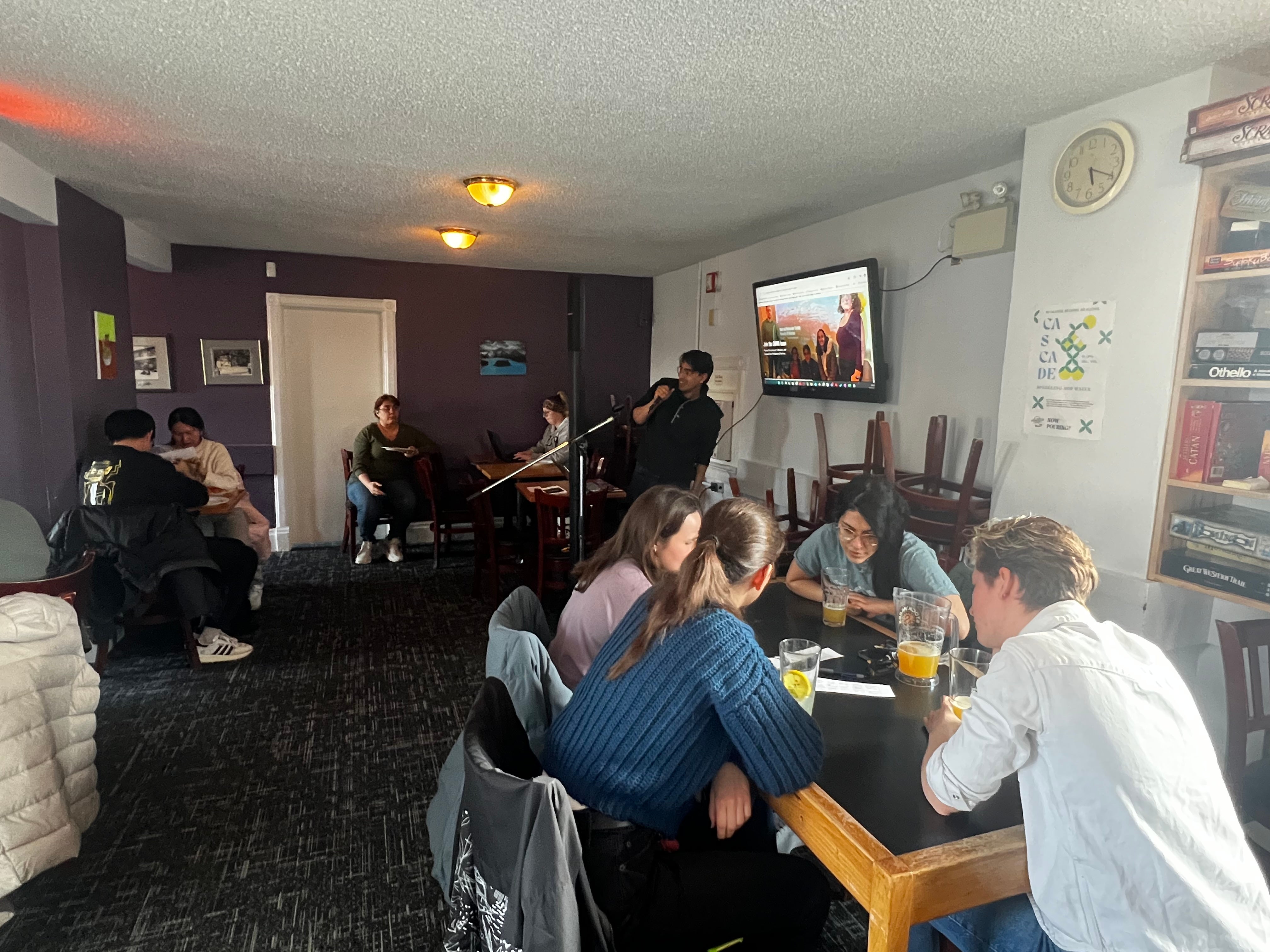 Students participating in the event 