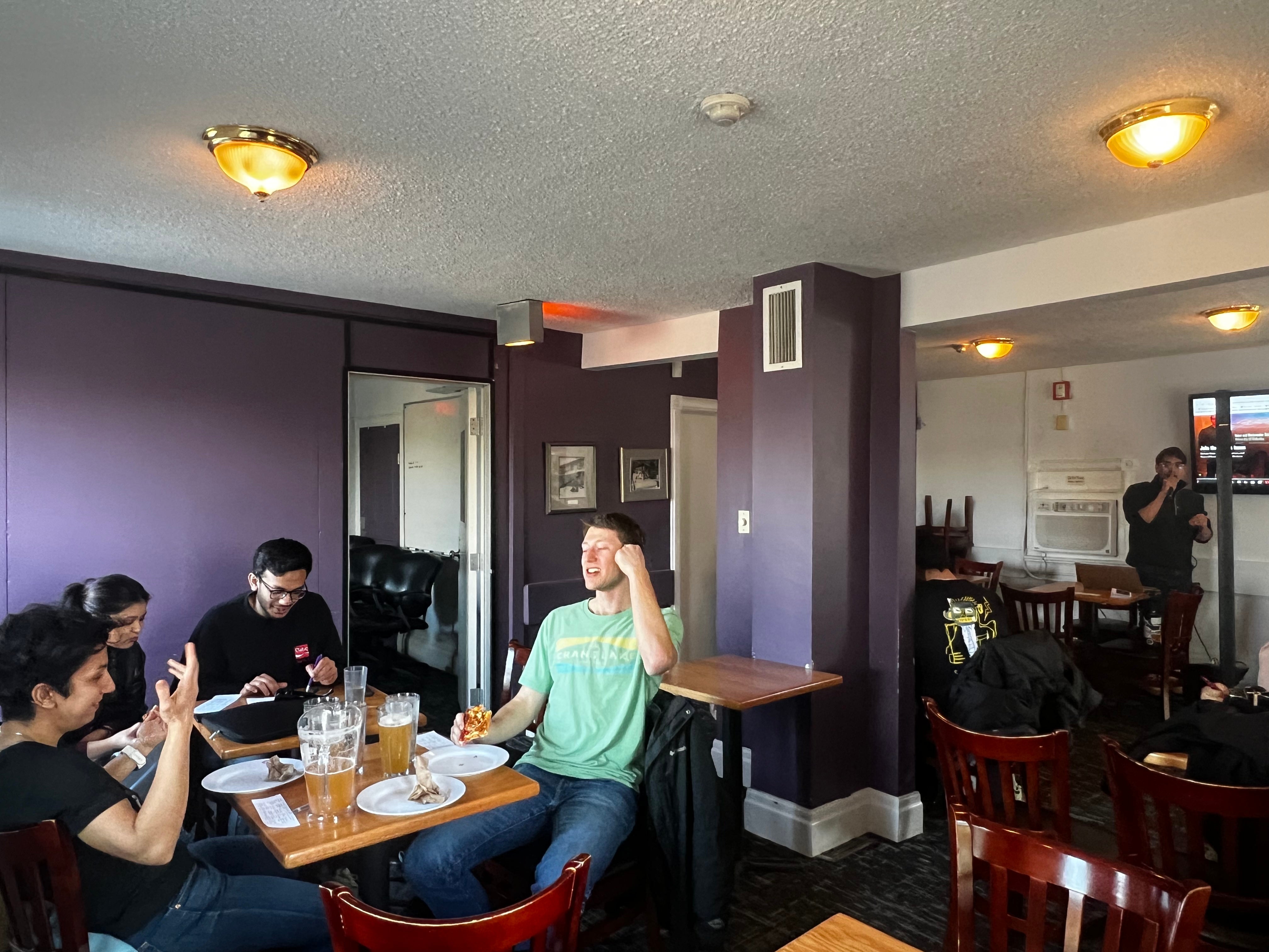 Students participating in the event 