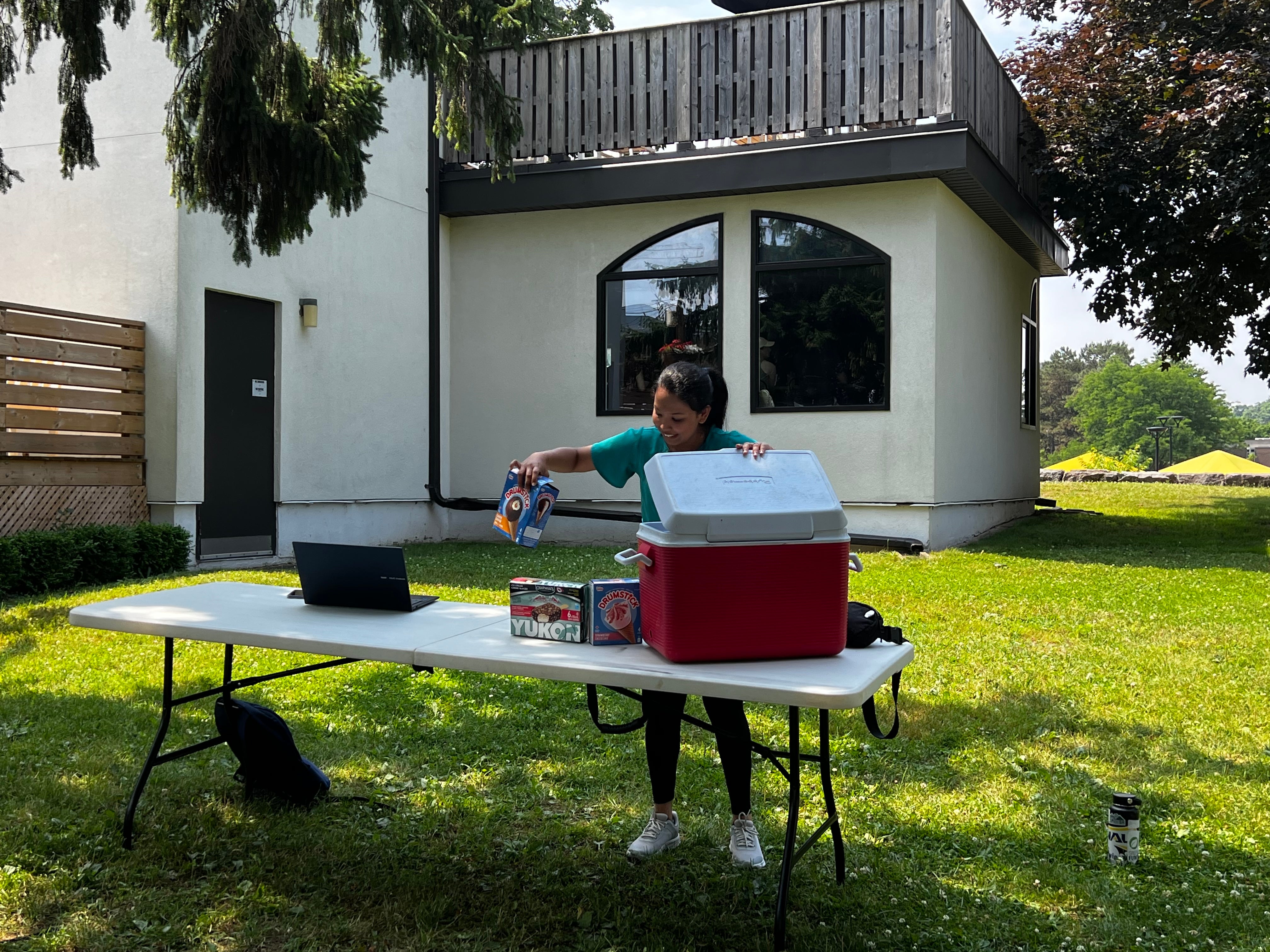 Image of the outdoor location used for the event with students 