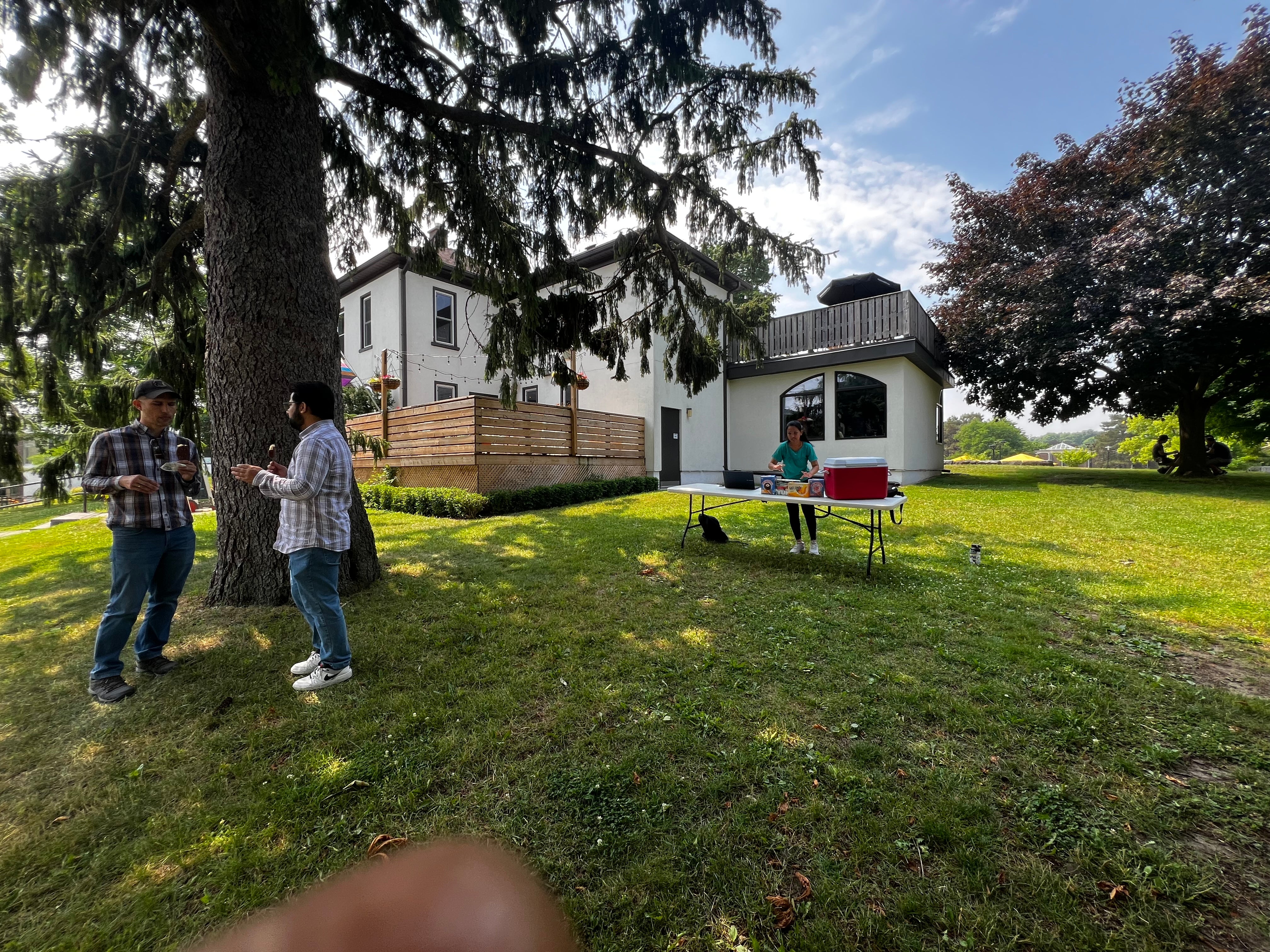 Image of the outdoor location used for the event with students 