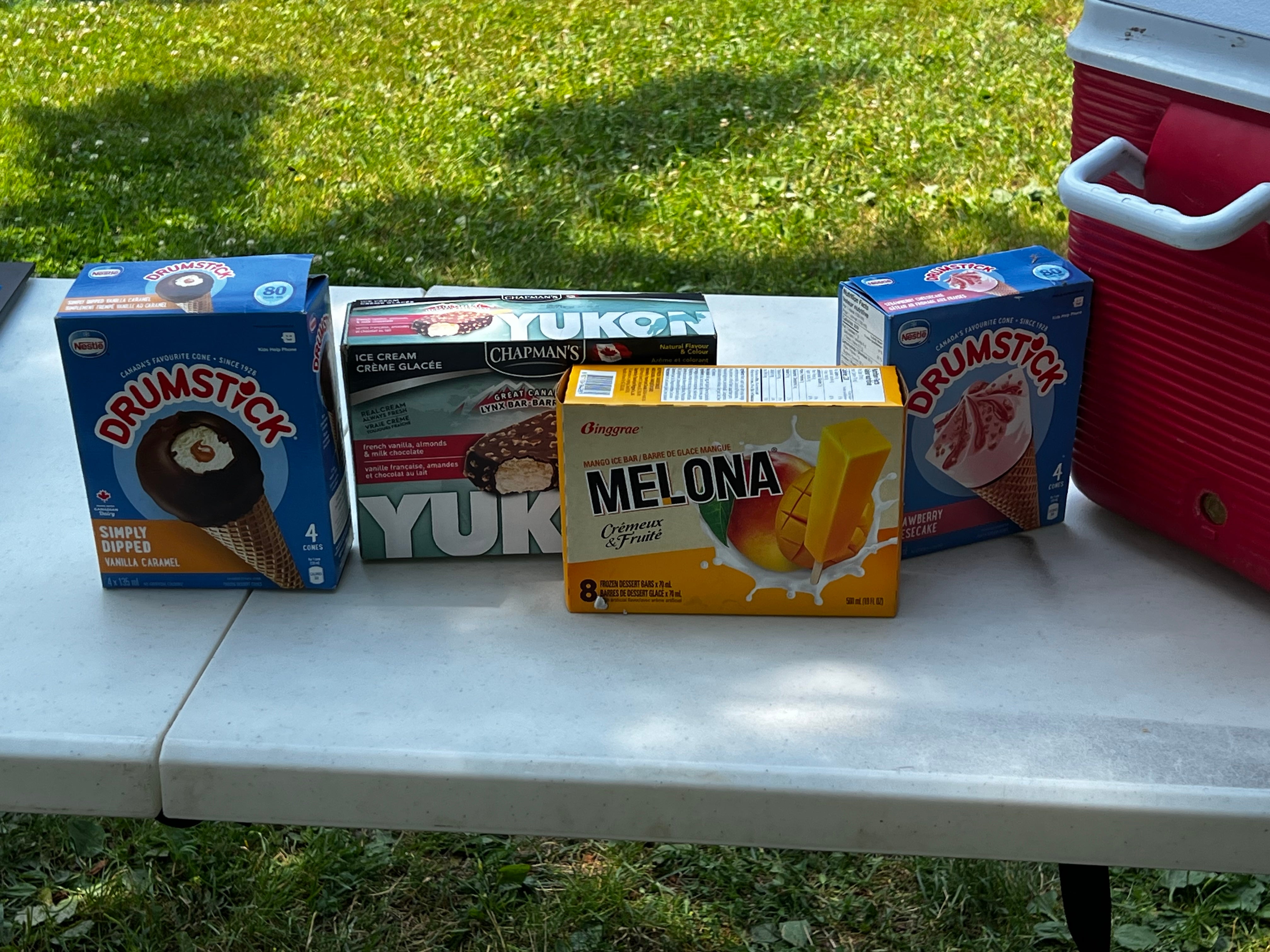 Image of the ice cream given at the location