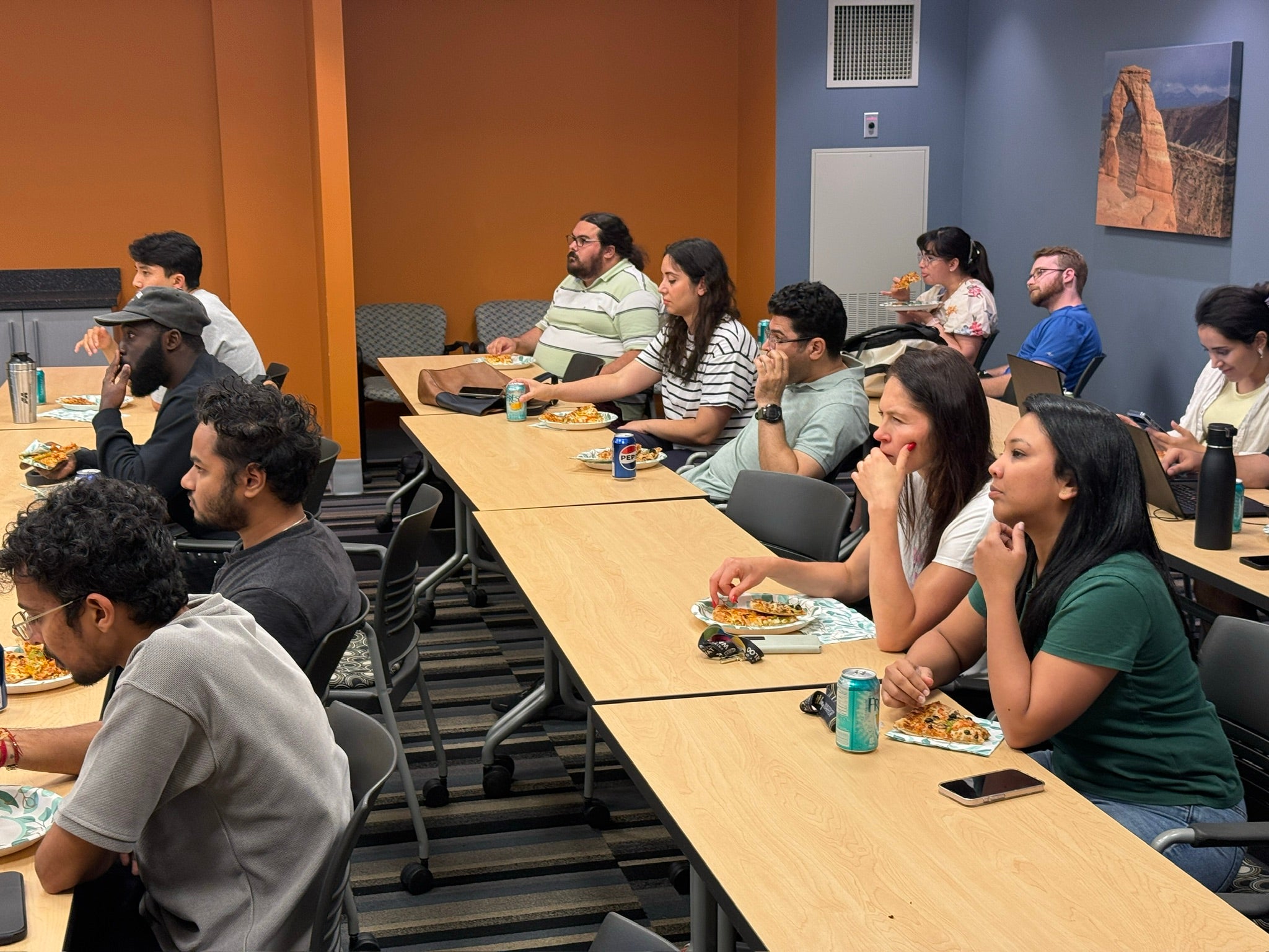 Attendees at the Career Panel & Networking Night with CIMA+