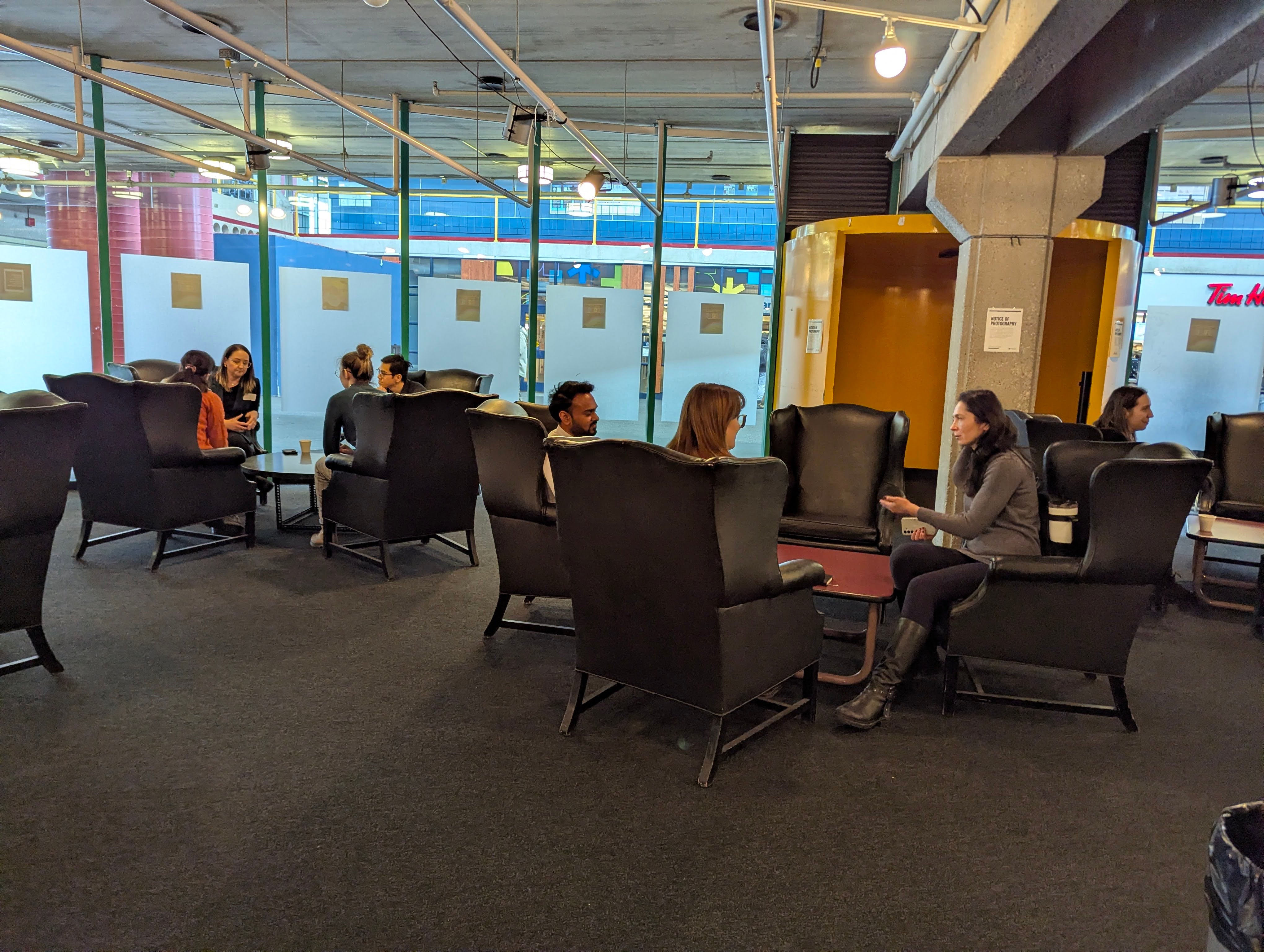 Attendees at the mentorship event