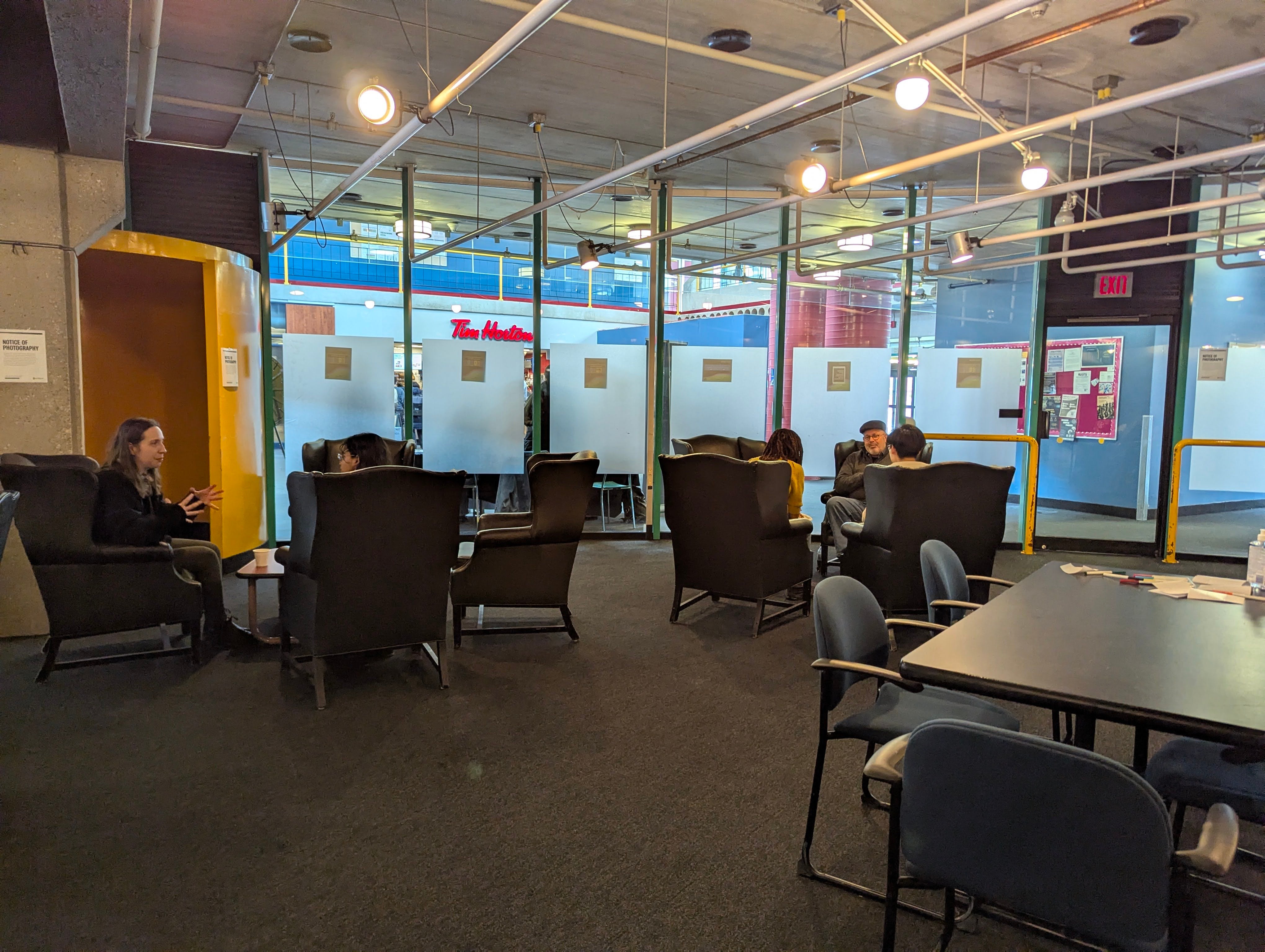 Attendees at the mentorship event